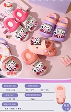 新款跨境EVA儿童拖鞋防滑洞洞鞋旋转卡通可爱男女童包头凉鞋多款