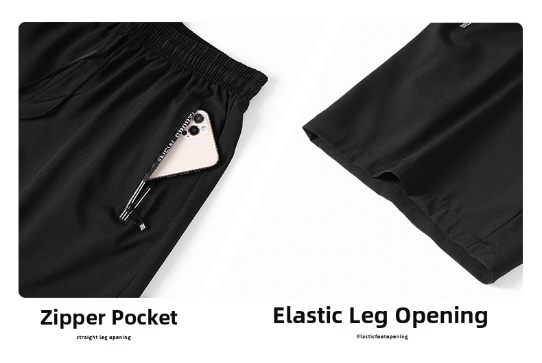 Men's Quick Drying Ice Silk Sports Shorts Loose Fit For Running_voghion.com
