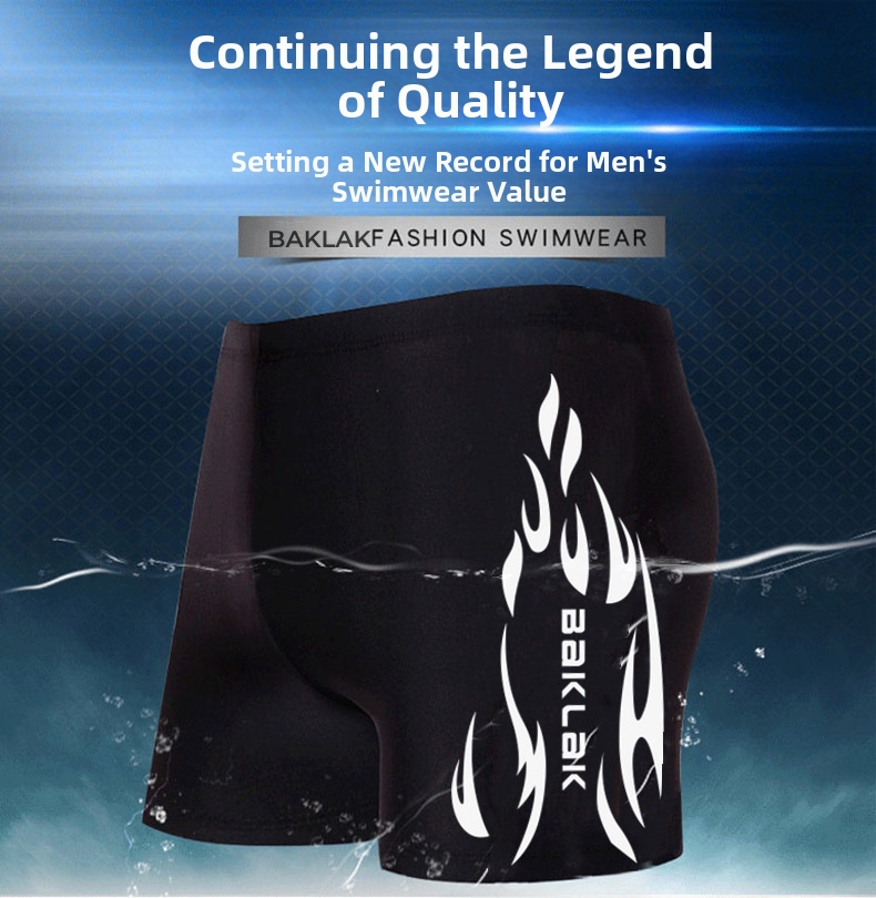 Herren Badehose Mit Hohem Bund Konservativer Schnitt Für Herren_voghion.com