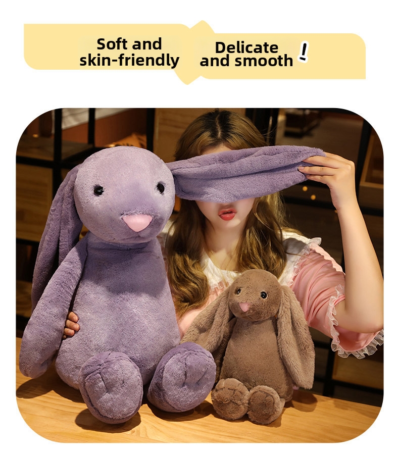 Peluche lapin doudou animal en peluche doux pour enfant_voghion.com