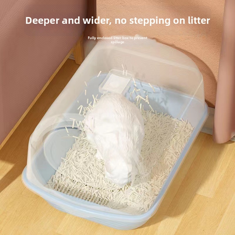 Modular Cat Litter Box Fully Enclosed Flip Top Cat Toilet Household Dog And Cat Supplies_voghion.com