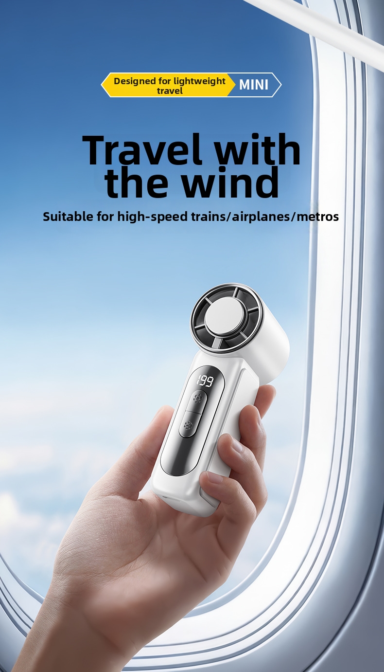 Draagbare handventilator met hoge kracht en turbine technologie_voghion.com