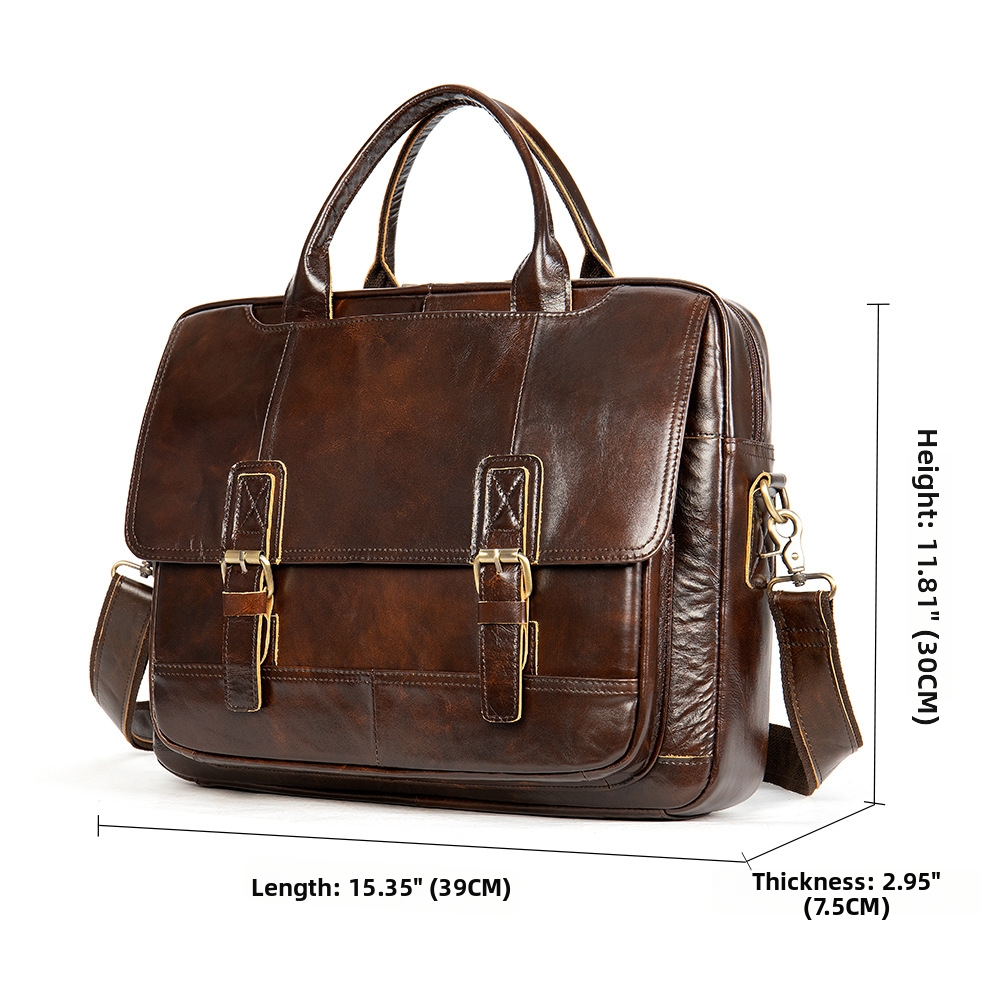 Sacoche pour homme en cuir de vachette pleine fleur véritable, grande capacité, style messager horizontal, sac pour ordinateur portable professionnel_voghion.com