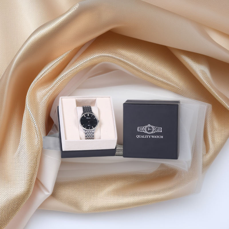 Light Luxury and Fashionable Fully Automatic Mechanical Men's and Women's Watches Simple Business Formal Couple Watch Box Factory Direct Sales in Stock