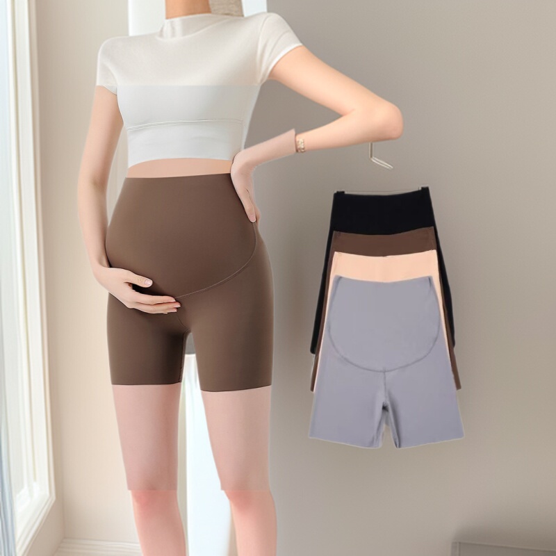 Maternity Sharkskin Thin Shorts Three-Point Anti-Exposure Leggings Summer Outerwear Barbie Yoga Safety Shorts Summer Wear Maternity Sharkskin Thin Shorts Three-Point Anti-Exposure Leggings Summer Outerwear Barbie Yoga Safety Shorts Summer Wear