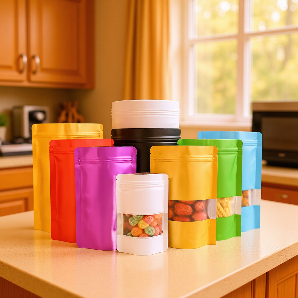 Color Aluminum Foil Frosted Self-sealing Bag Packaging Bag Tea Sealed Bag Blind Bag Fish Bait Snacks Self-standing Sealed Packaging Bag