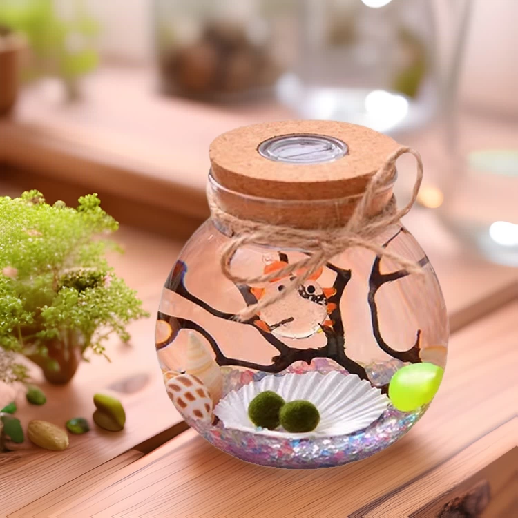 Микро Ландшафтный мох завод стеклянная бутылка герметичная банка экологическая бутылка чайная банка с легким стеклянным аквариуме производитель бутылки ананаса