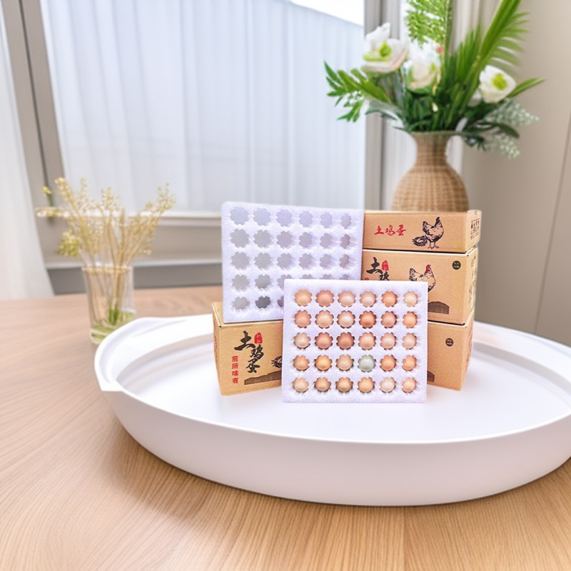 Pearl Cotton Egg Tray Customized Pearl Cotton Special-Shaped Packaging Lined with Eggs, Duck Eggs and Goose Eggs Express Anti-Collision Foam Cotton