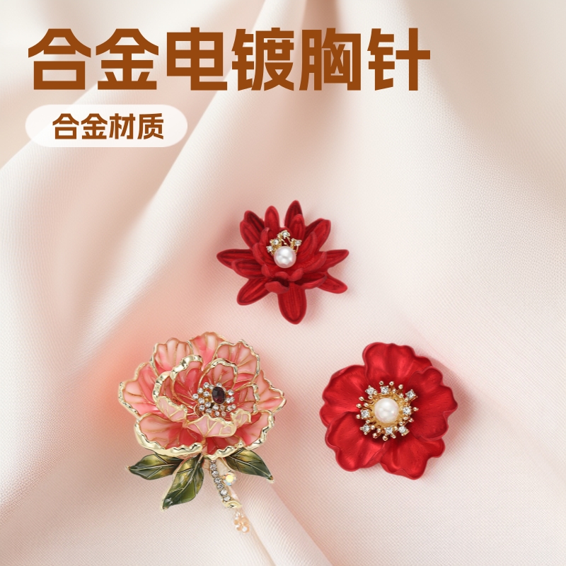 2026 New Year Year of the Horse Chinese-Style Light Luxury Brooch for Women, High-End Decorative Anti-Exposure Pin Accessory