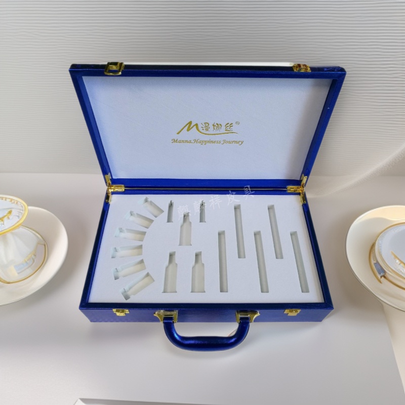 PU皮质化妆品皮盒美容院护理眼部精华液套盒冻干粉泵头套盒