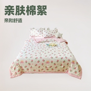 棉花夏被母婴级空调春秋被手办礼品被午休被纯棉花被芯可机洗盖毯