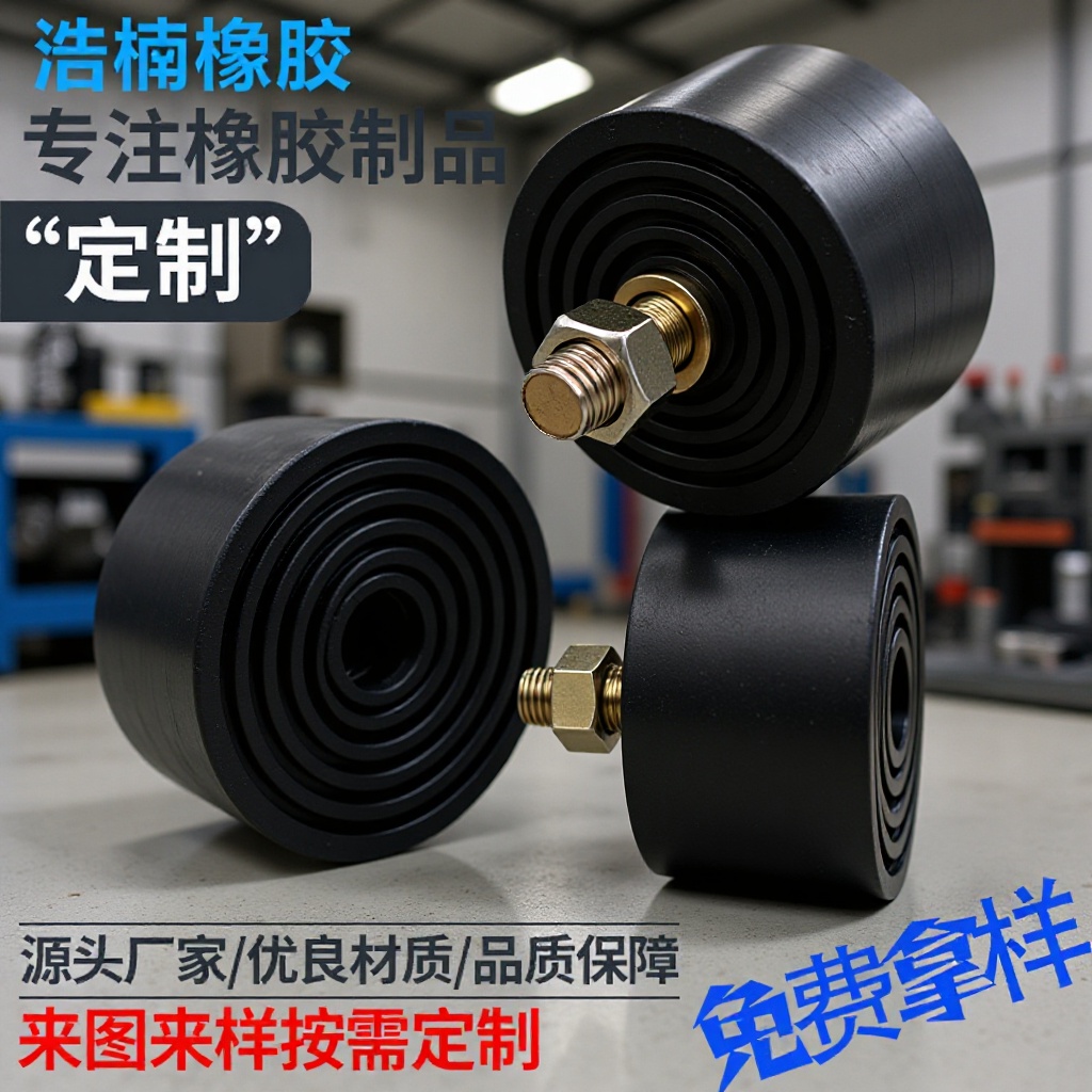 厂家直供金属包胶制品胶辊包胶铁件包胶轴承轮非标五金包胶件滚轮