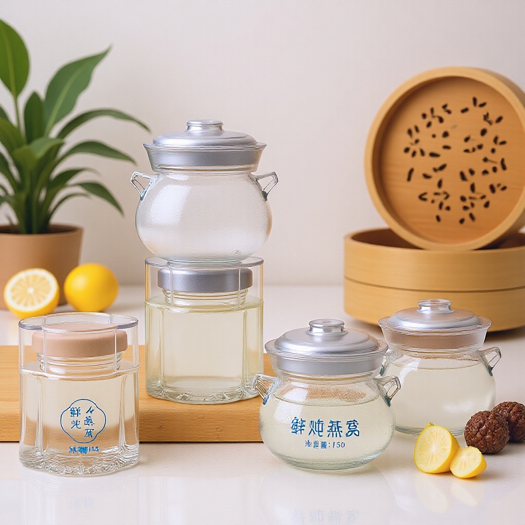 燕窝瓶75毫升即食鲜炖耐高温加厚玻璃瓶密封鱼胶膏滋蜂蜜分装瓶