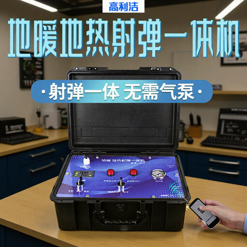 高利洁地暖射弹水弹清洗机地热暖气片清洗设备全自动脉冲洗一体机