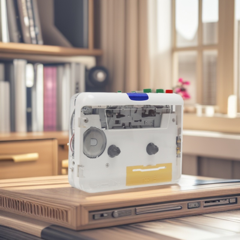 Reproductor de casetes USB clásico, convertidor de cinta a MP3 portátil, radio colorida con botones, compatible con interfaz tipo C. image 3