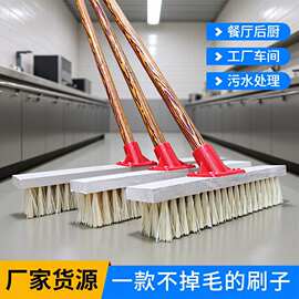 定制多功能轮船甲板刷油污刷子瓷砖刷子刮水器地板刷长柄斜头地刷