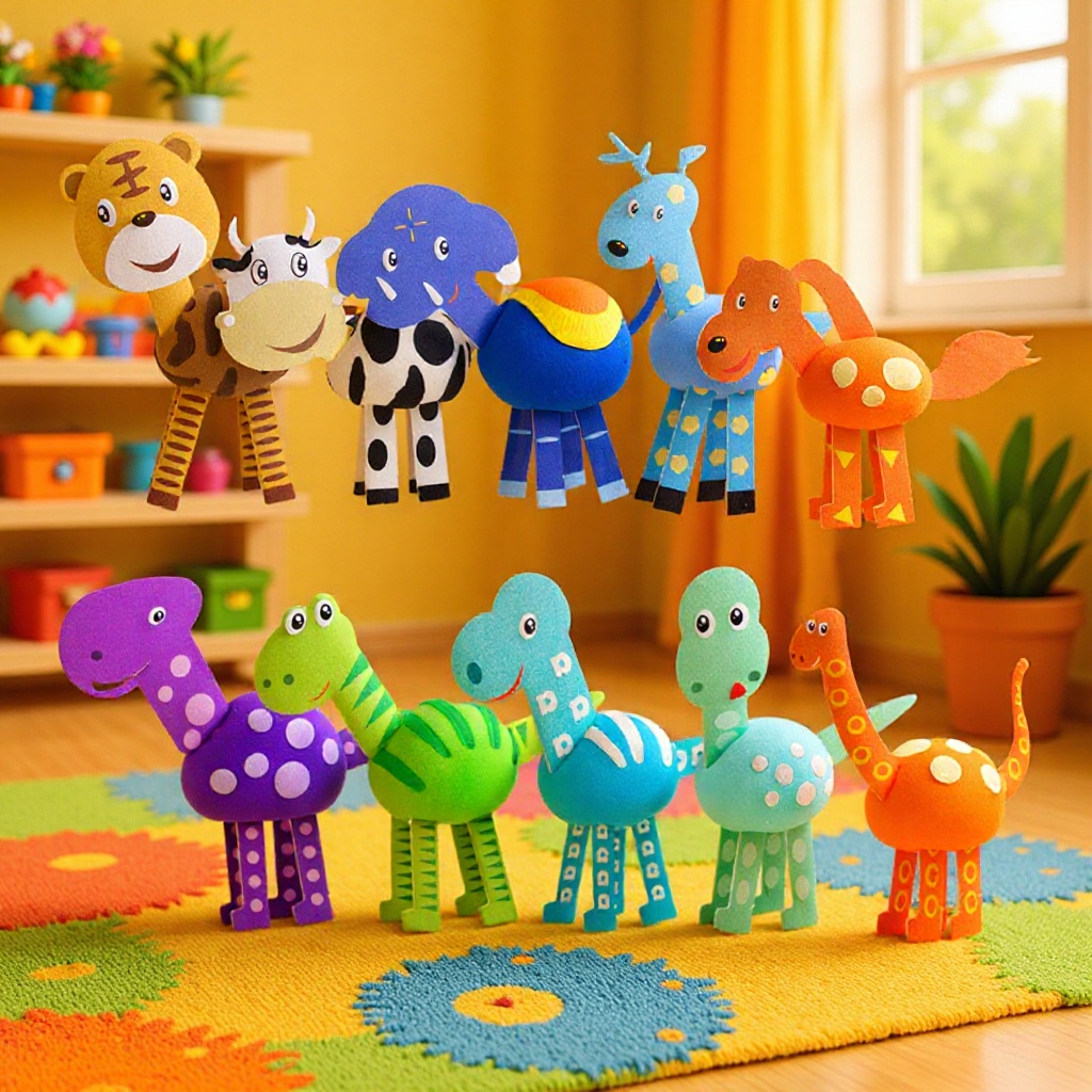 Herramientas de fabricación de arcilla de Baimont para bocadillos de flores de animales Tutoriales de escenas de dinosaurios de animales Tarjetas accesorios hechos a mano image 1
