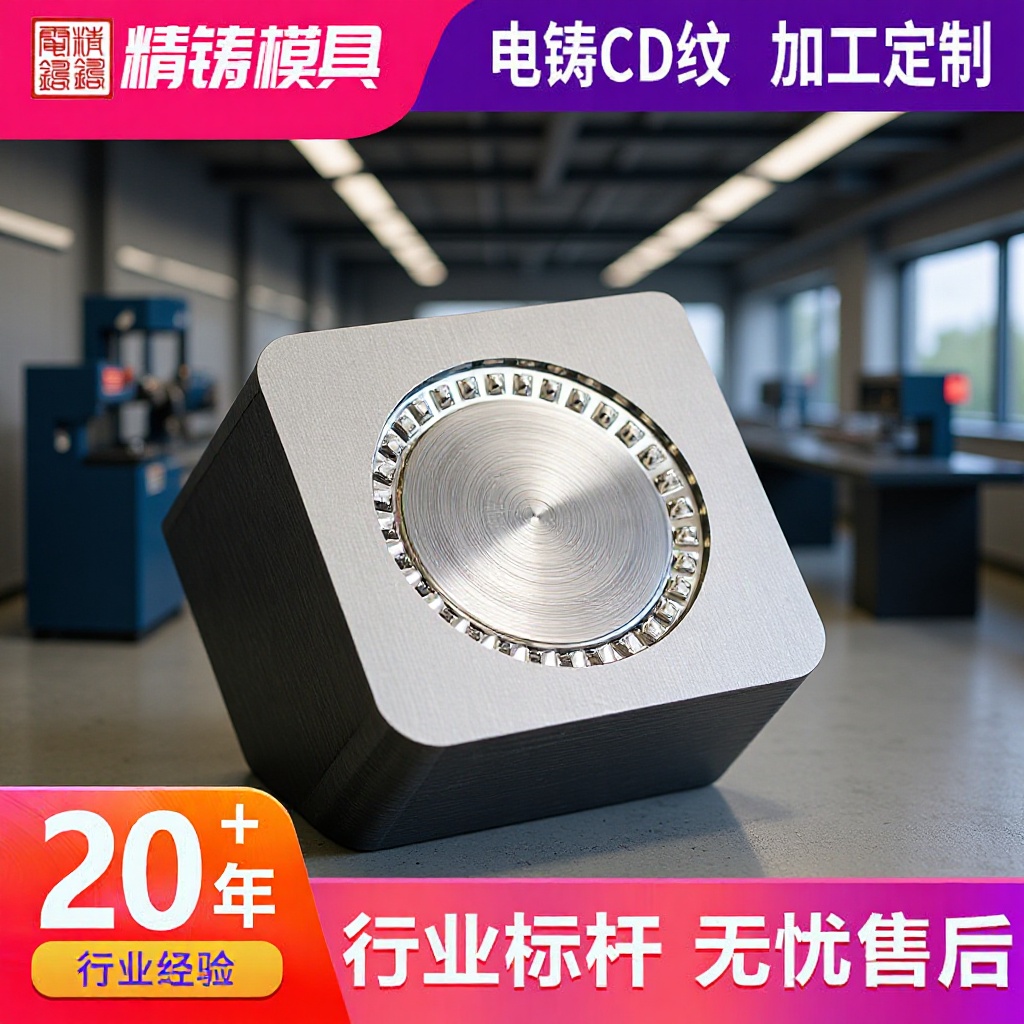 电铸 CD纹模具定制精密注塑模具太阳纹同心圆纹成型模具源头工厂
