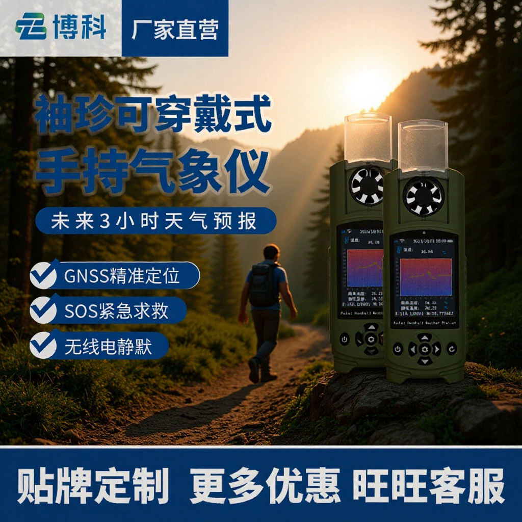 Карманный портативный Метеорологический прибор прогноз погоды на открытом воздухе SOS для помощи высокоточной носимой портативной метеостанции