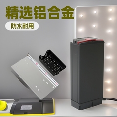 電動自転車バッテリーボックス 後部アルミ合金リチウム電池ボックス 外装 電動自転車収納ボックス 折りたたみ自転車バッテリーコンパートメント
