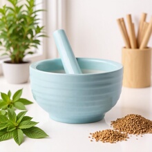 ���|�������ƿ羳�����մ�Сɰ�{����Ceramic Mortar and pestl