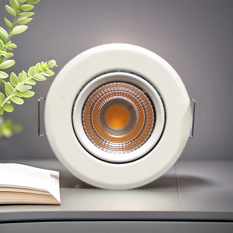 Светодиодный мини-прожектор 45 мм, встраиваемый светильник для витрин, регулируемый точечный светильник 3 Вт, отверстие 40 мм, высота 4,5 см, индекс цветопередачи