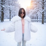 2025秋冬新款狐王大毛领中长款女装大衣气质保暖真毛皮草外套女