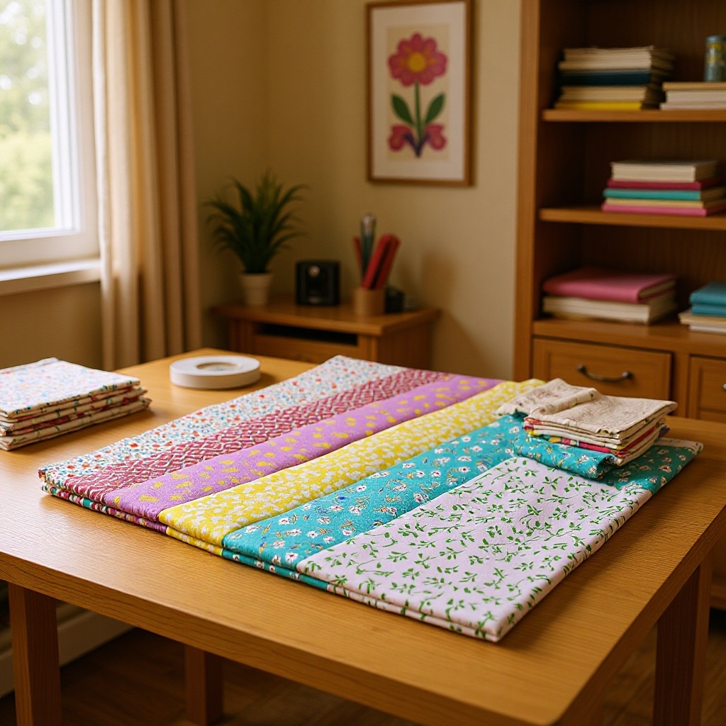 跨境日韩风格大花枝棉麻手工布家居靠垫布料批发碎花布拼布一米价