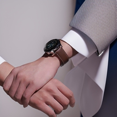 Powerlinkは華為腕時計gt4バンド真皮gt3磁気吸引折り畳みwatch3/4Pro男女を適用している