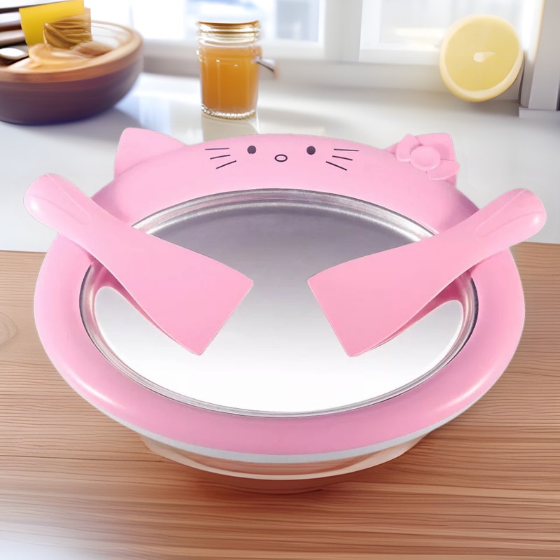 Small Household Appliance Yogurt Frying Machine, Small Home-Use Ice Frying Machine, Children's Mini Ice Cream Blender, Ice Cream Machine for Dropshipping, Electric