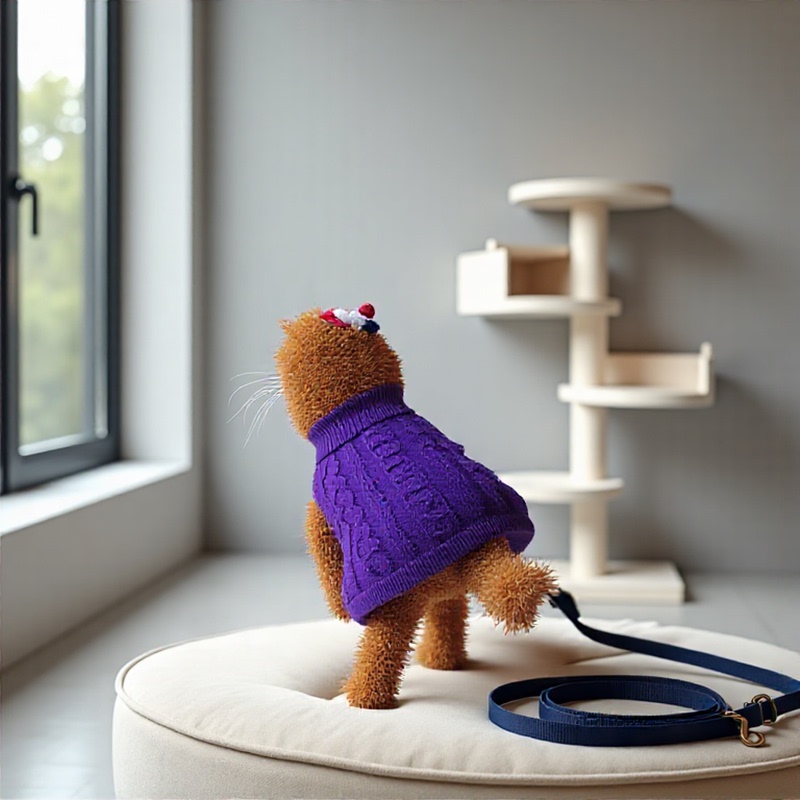 Holdhoney2024 New Pet Clothes Autumn and Winter Clothing Straw Sweater Halloween Sweater