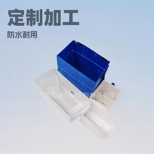 Moisture-proof waterproof hollow board turnover box foldable space-saving plastic box turnover durable white calcium plastic carton