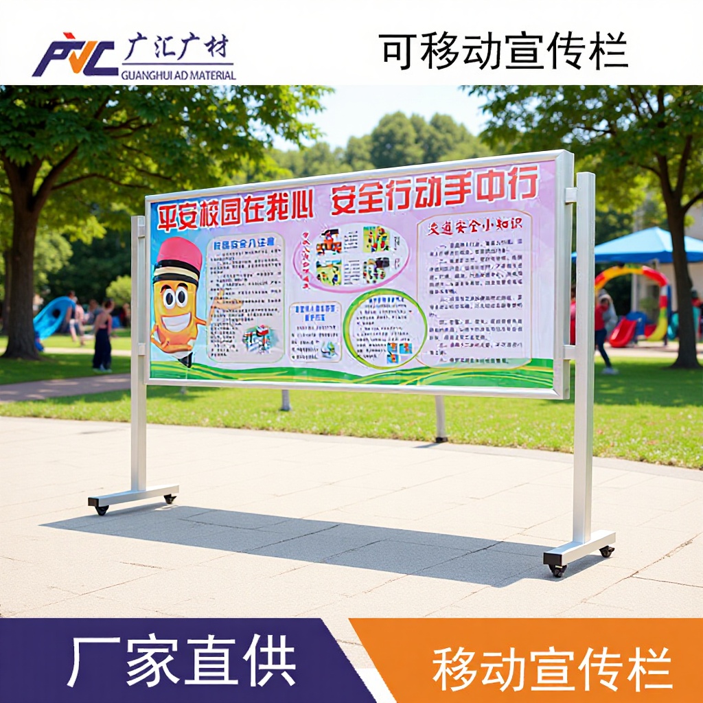 可移动室内户外组装铝合金单面双面宣传栏广告牌厂家批发1.2m*2.4