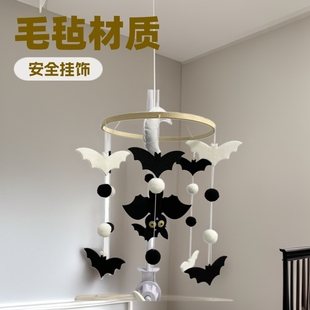 Ins Style Felt Bed Bell Bat Baby Hanging Toy 0-1 Year Old Newborn Bedside Soothing Wind Chime Hanging Decoration