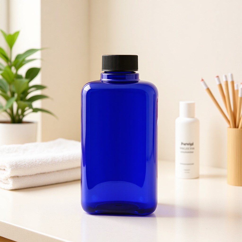 500ml 方大口瓶洗发水瓶纯露瓶乳液花水瓶配铝盖黑白塑料盖