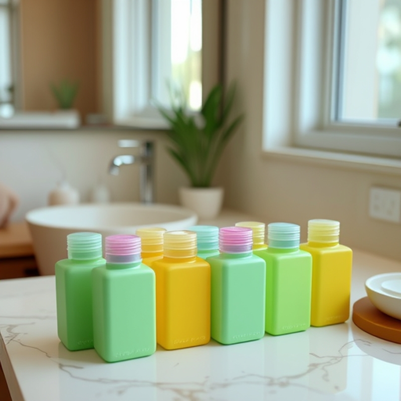 生产翻盖乳液瓶方形100ml多色便携洗发水瓶试用装沐浴露瓶旅行装
