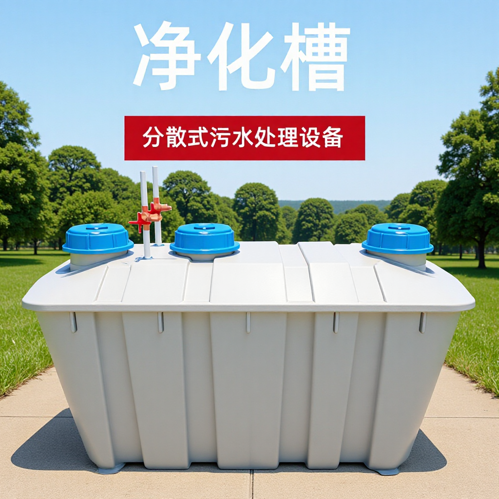 厂家批发净化槽地埋式一体化农村分散式污水处理设备玻璃钢化粪池