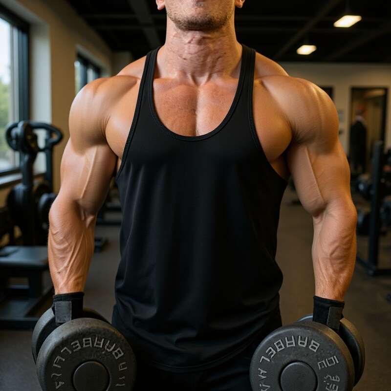Amazon Men's Sports Vest with Thin Straps, Sweat-Absorbent, Breathable, Skin-Friendly, Summer Fitness Training Tank Top Amazon Men's Sports Vest with Thin Straps, Sweat-Absorbent, Breathable, Skin-Friendly, Summer Fitness Training Tank Top