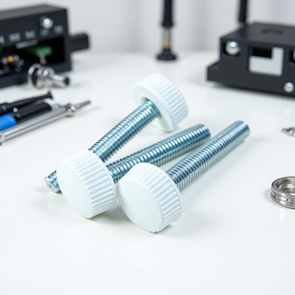 14mm-m6圆形直纹手柄 塑料把手 塑胶把手 调节手柄 厂家