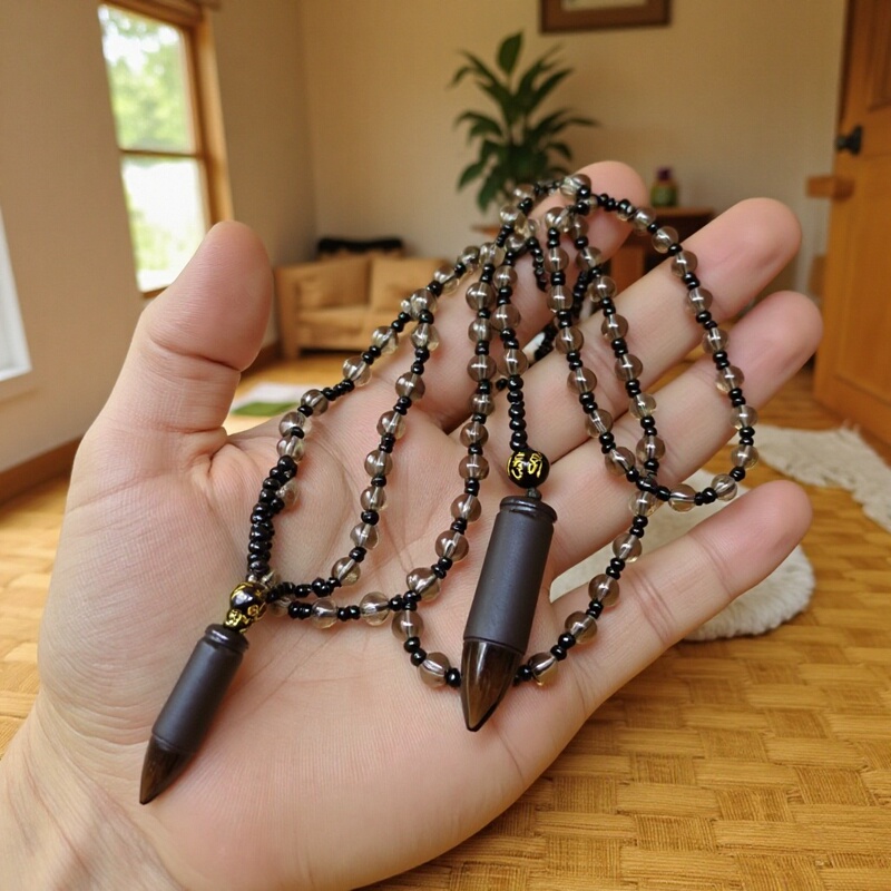 Obsidian Pendant Obsidian Ice Seed Bullet Pendant Wholesale Bullet Pendant Jade Crafts Wholesale