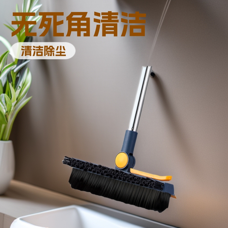Floor brush three-in-one toilet floor brush toilet cleaning bathroom wall washing no dead angle gap bristle brush Floor brush three-in-one toilet floor brush toilet cleaning bathroom wall washing no dead angle gap bristle brush