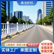 PVC市政交通护栏花园花坛隔离栏杆道路隔离护栏城市马路交通护栏