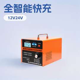 高导电瓶电池充电器12v24v全自动轿车通用大功率全智能充电机