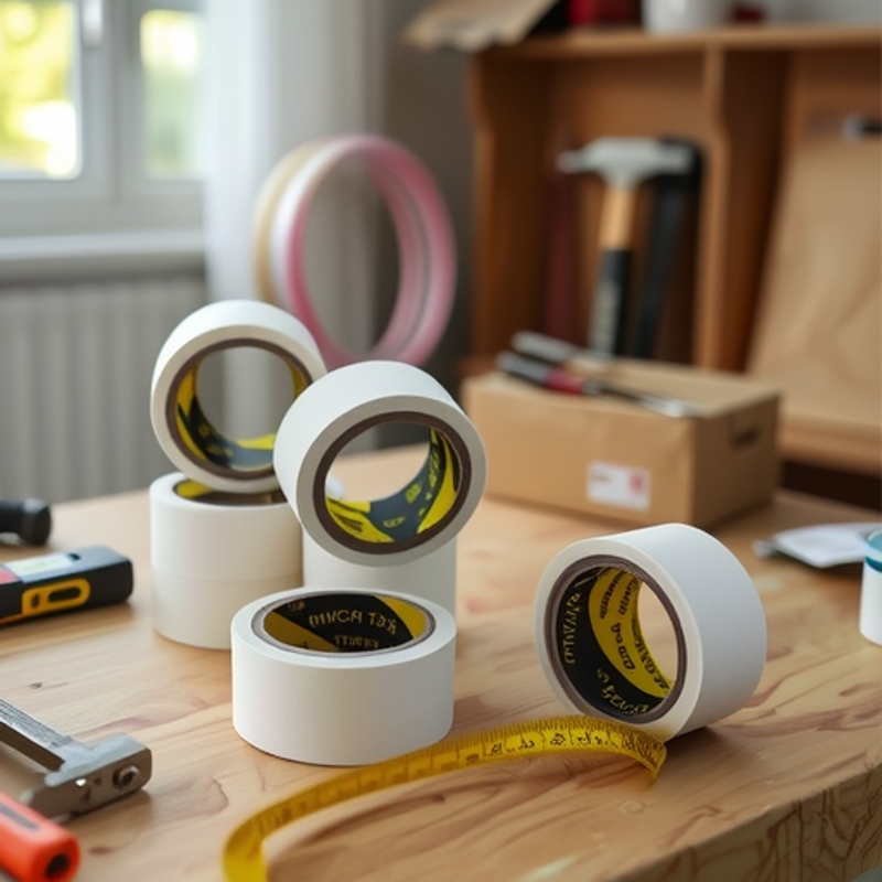 和纸胶带美纹纸汽车家具喷涂遮蔽装修喷漆白纸色纸胶带分色纸