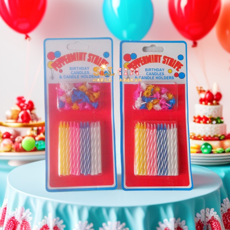 Velas en espiral para cumpleaños, velas de 2 minutos, velas de 3 minutos, decoraciones coloridas para hornear con 24 flores pequeñas, velas en espiral para pasteles sin humo con luz.