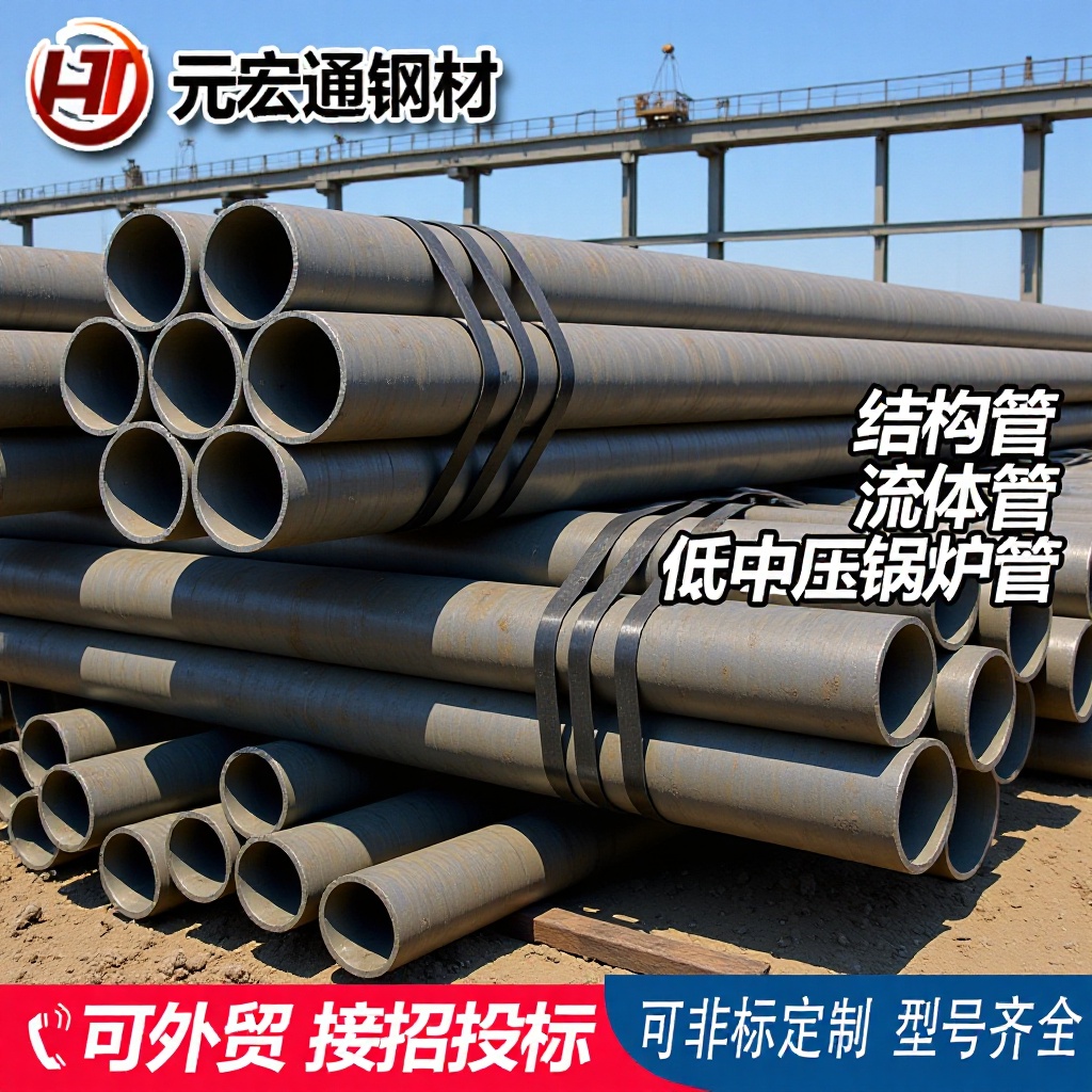 Q345B Q345C Q345D A333GR.6 27SiMn结构管流体管低中压锅炉管