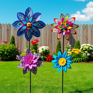 Colorful Big Windmill Toy Kidsren's Luminous Cartoon Windmill Outdoor Decorative Windmill Square Scenic Spot Hot Sale Wholesale