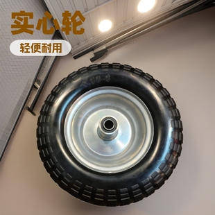 350-6 Foam Wheel 10inch Trolley Wheelbarrow Tire Manufacturer Camping Wheel Tiller Polyurethane Solid Wheel