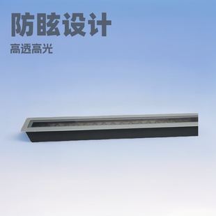 Long Strip Underground Light Led Outdoor Embedded Anti-Glare Square Courtyard Waterproof Stainless Steel Floor Light Custom Wholesale