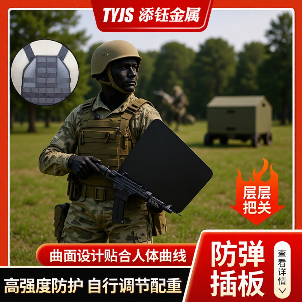GA4/5/6战术防护防弹插板美标NIJIIIAIV氧化铝碳化硅PE陶瓷防弹板
